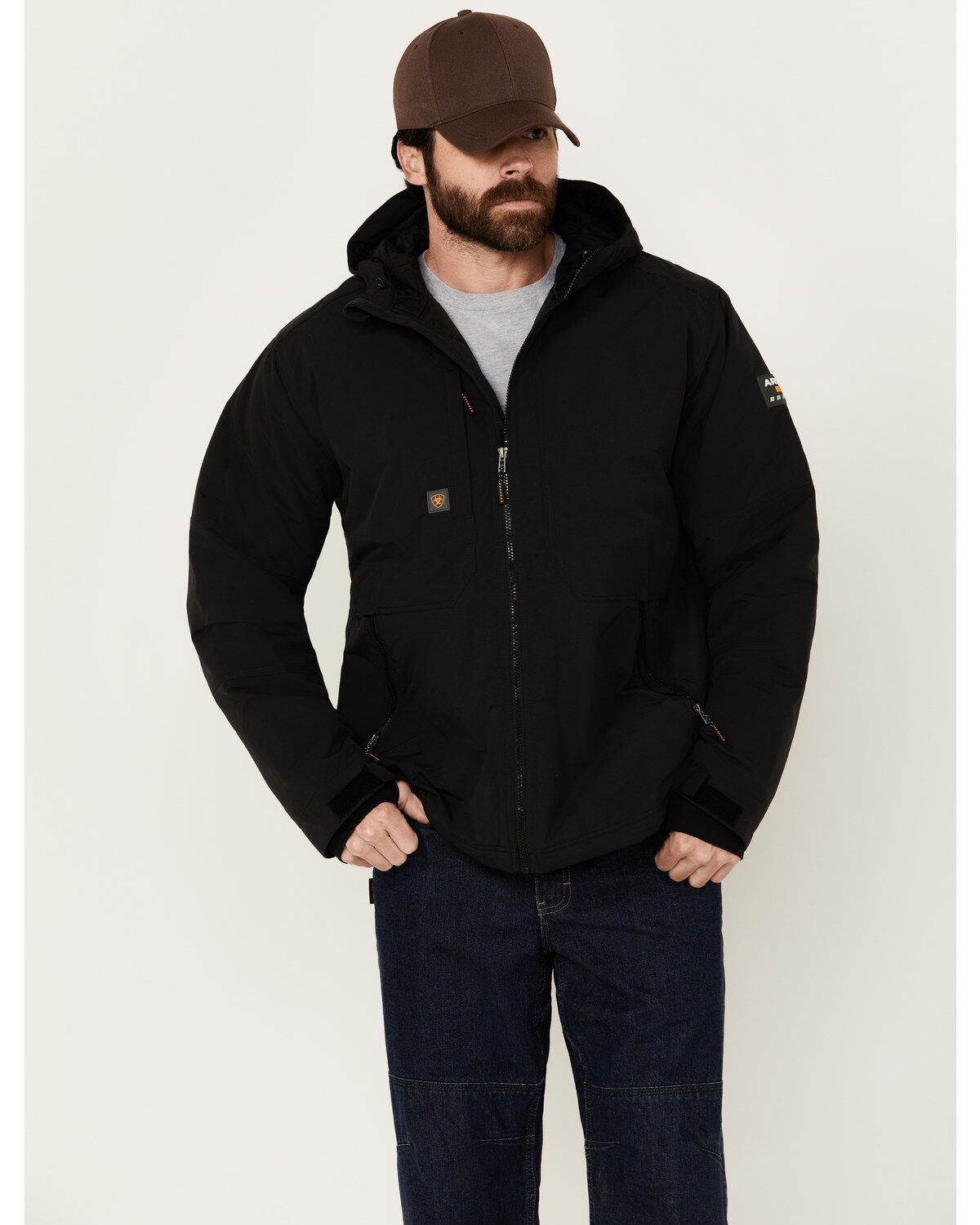 Ariat Men's Rebar Cordura Ripstop Insulated Jacket, Black, hi-res