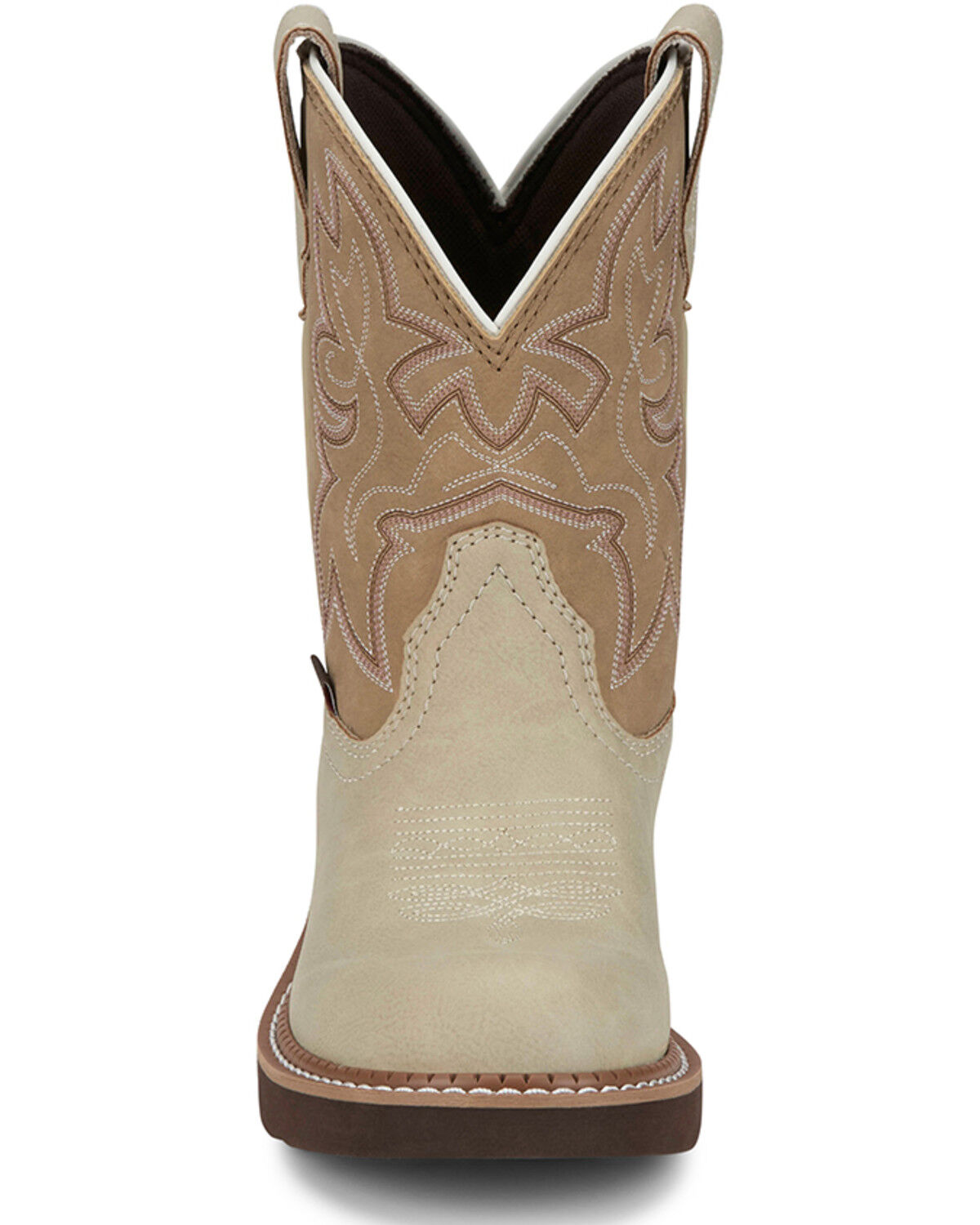 Image #4 - Justin Women's Gypsy Western Performance Boots - Round Toe, Cream, hi-res