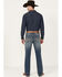Image #3 - RANK 45&reg; Men's Sidewinder Wash Ambush Slim Straight 4-Way Stretch Denim Performance Jeans - Tall, Blue, hi-res