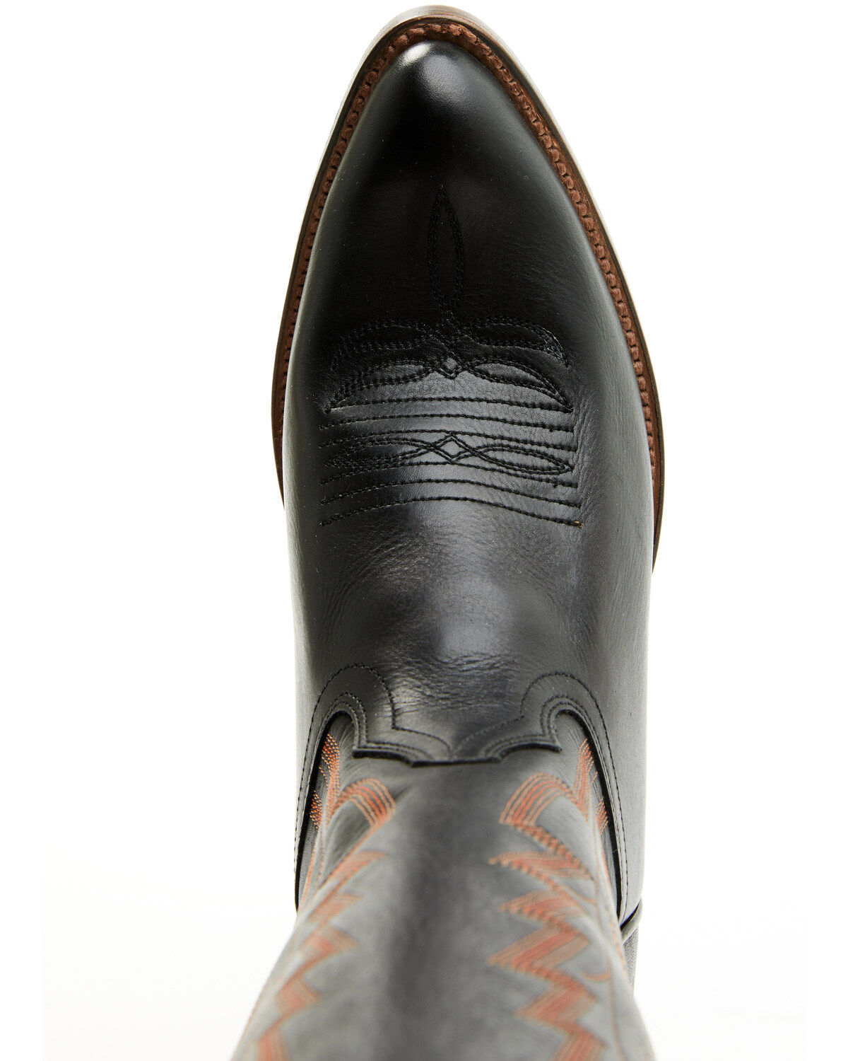 Image #6 - Macie Bean Burnin' Daylight Western Boots - Round Toe, Black, hi-res