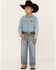 Image #1 - Cody James Boys' Hamshackle Light Wash Relaxed Boot Denim Jeans - Sizes 8-20, Light Wash, hi-res