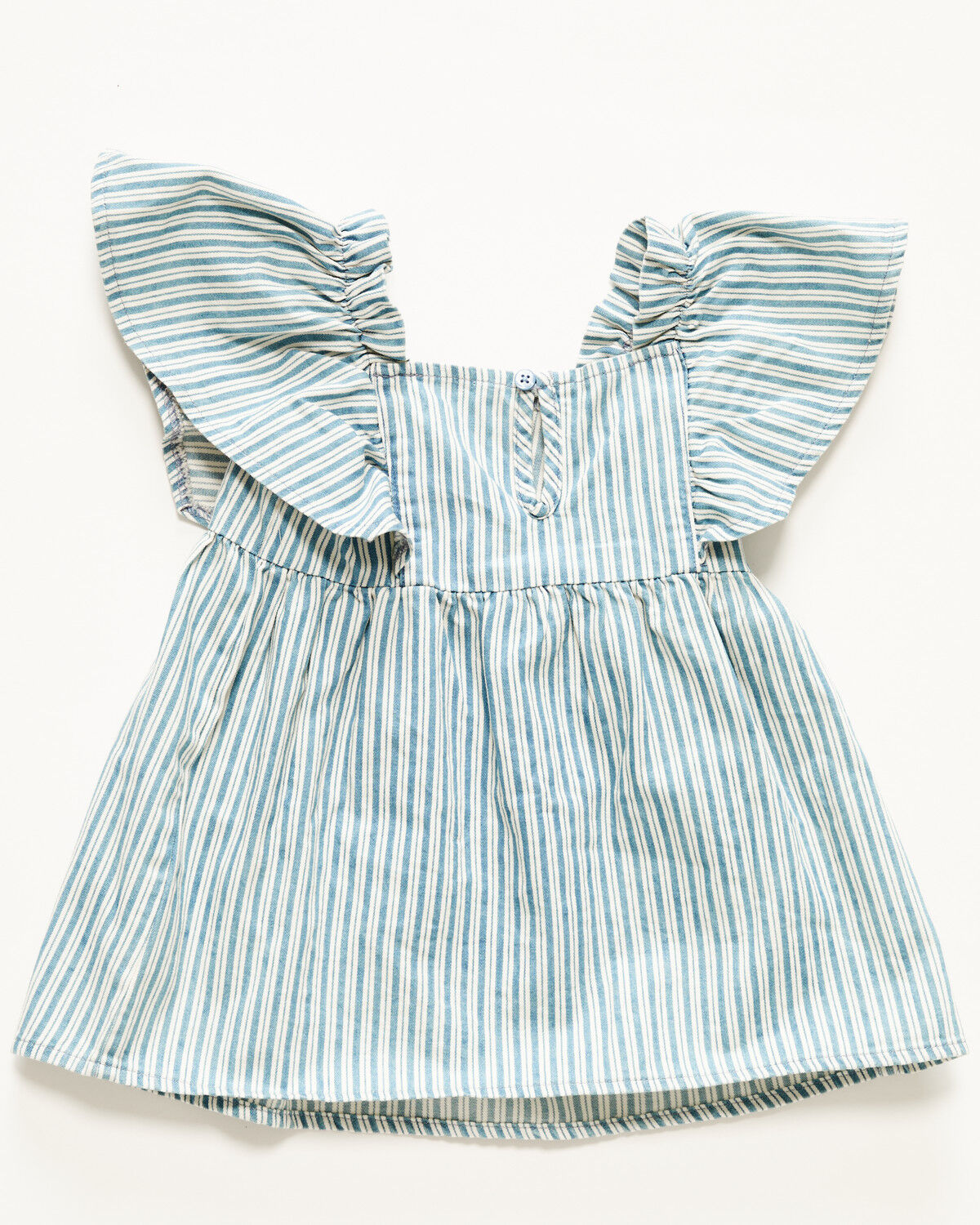 Image #3 - Wrangler Infant Girls' Striped Short Sleeve Denim Dress - 2 Piece, , hi-res