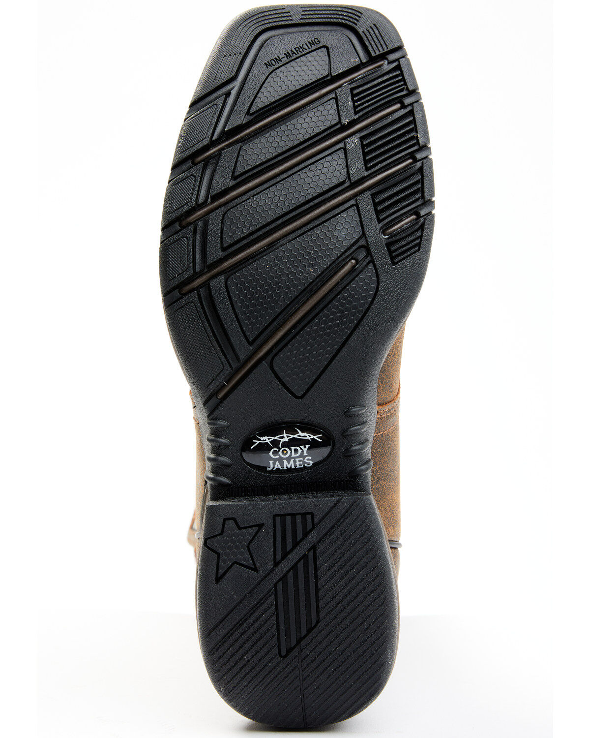 Image #7 - Cody James Men's 11" Nano Lite Waterproof Western Work Boots - Composite Toe, Orange, hi-res