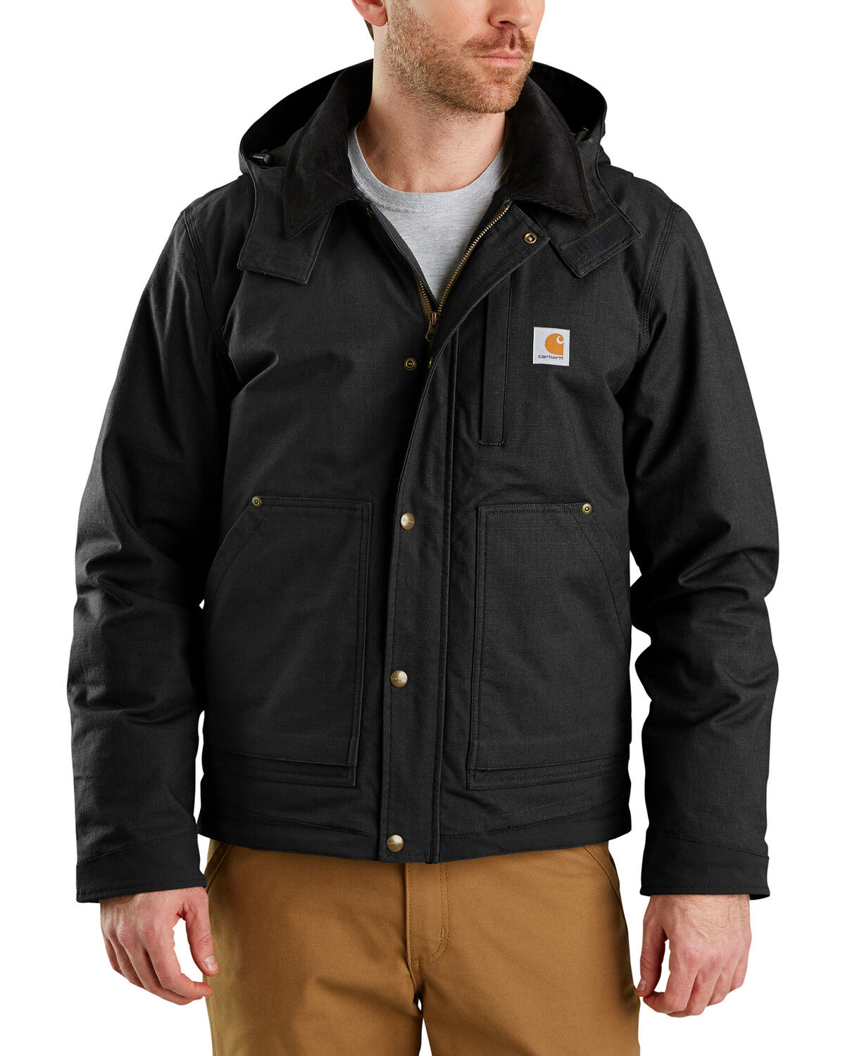 Image #1 - Carhartt Men's Full Swing Steel Work Jacket - Big & Tall, Black, hi-res