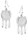Image #2 - Montana Silversmiths Women's Catching Luck Horseshoe Earrings, Silver, hi-res
