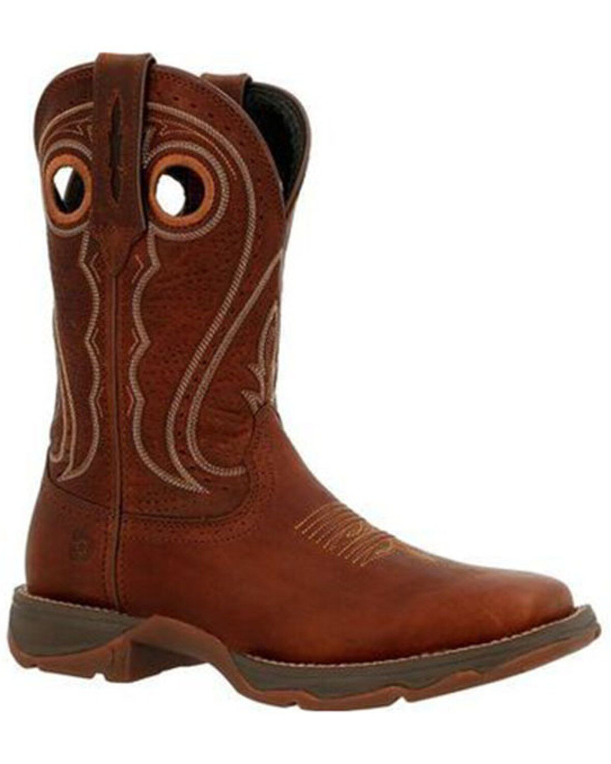 Image #1 - Durango Women's Chestnut Lady Rebel Performance Western Boots - Square Toe, Chestnut, hi-res