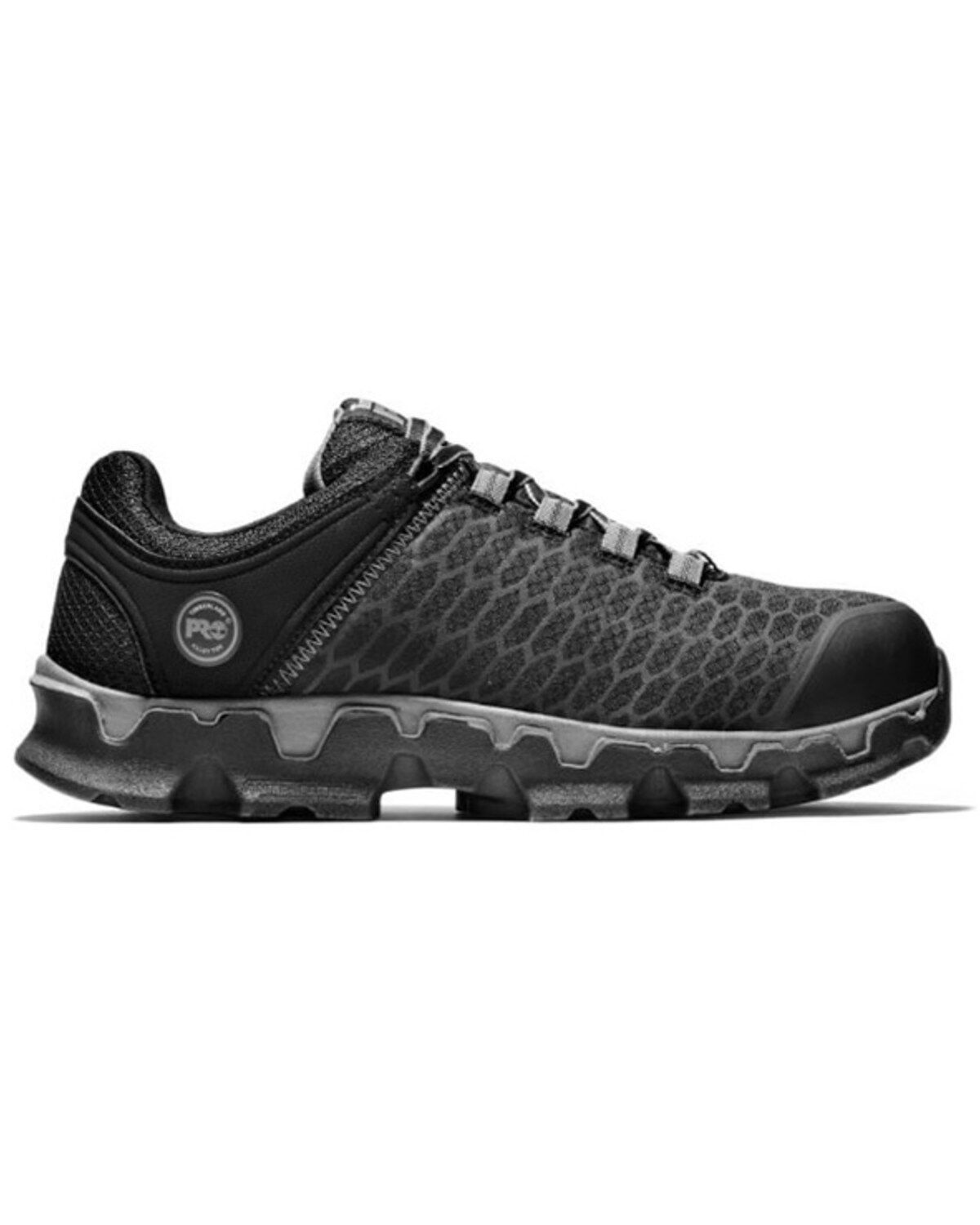 Image #2 - Timberland PRO Men's Powertrain Sport Work Shoes - Alloy Toe, Black, hi-res