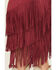 Image #5 - Idyllwind Women's Tina Faux Suede Fringe Midi Skirt, Maroon, hi-res