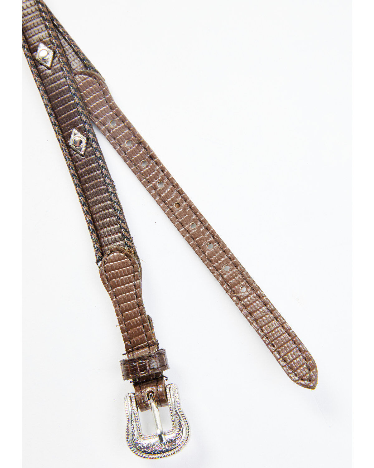Image #1 - Cody James Men's Diamond Concho Hat Band, Brown, hi-res