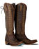 Image #1 - Lane Women's Lexington Knee High Corset Western Boots - Snip Toe, Cognac, hi-res