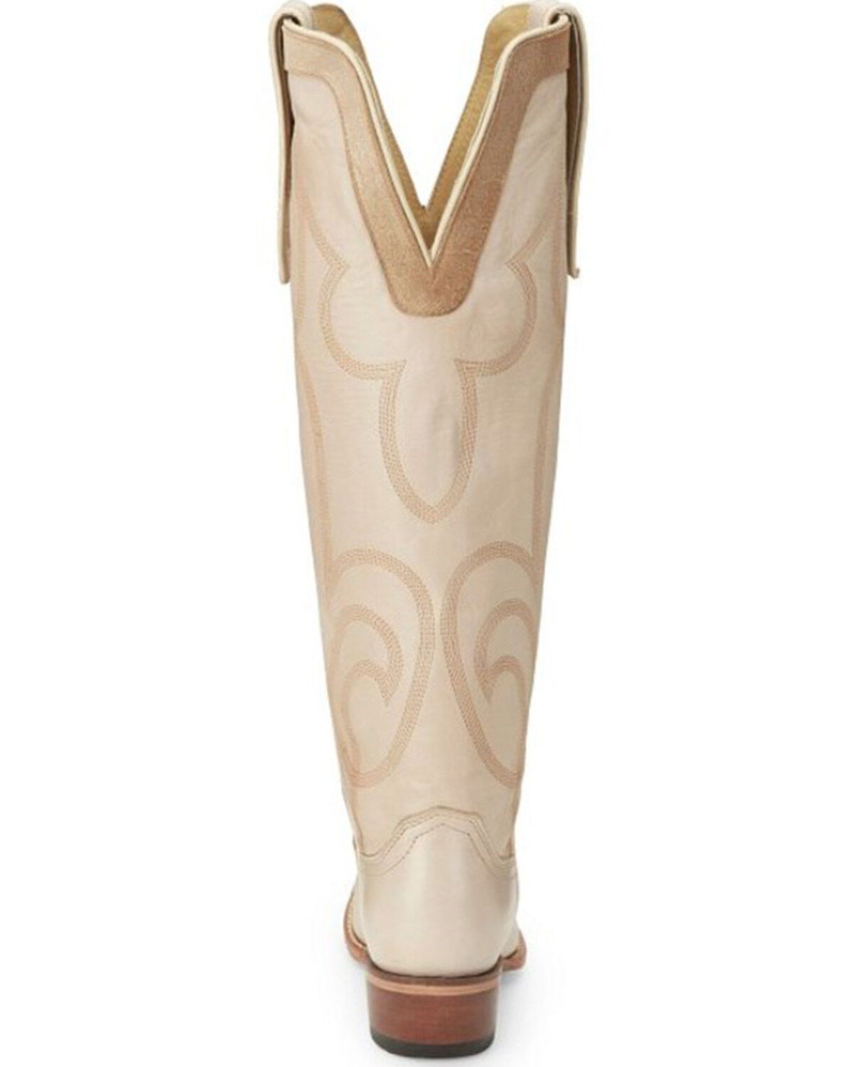Image #5 - Justin Women's Verlie Vintage Tall Western Boots - Snip Toe, Cream, hi-res