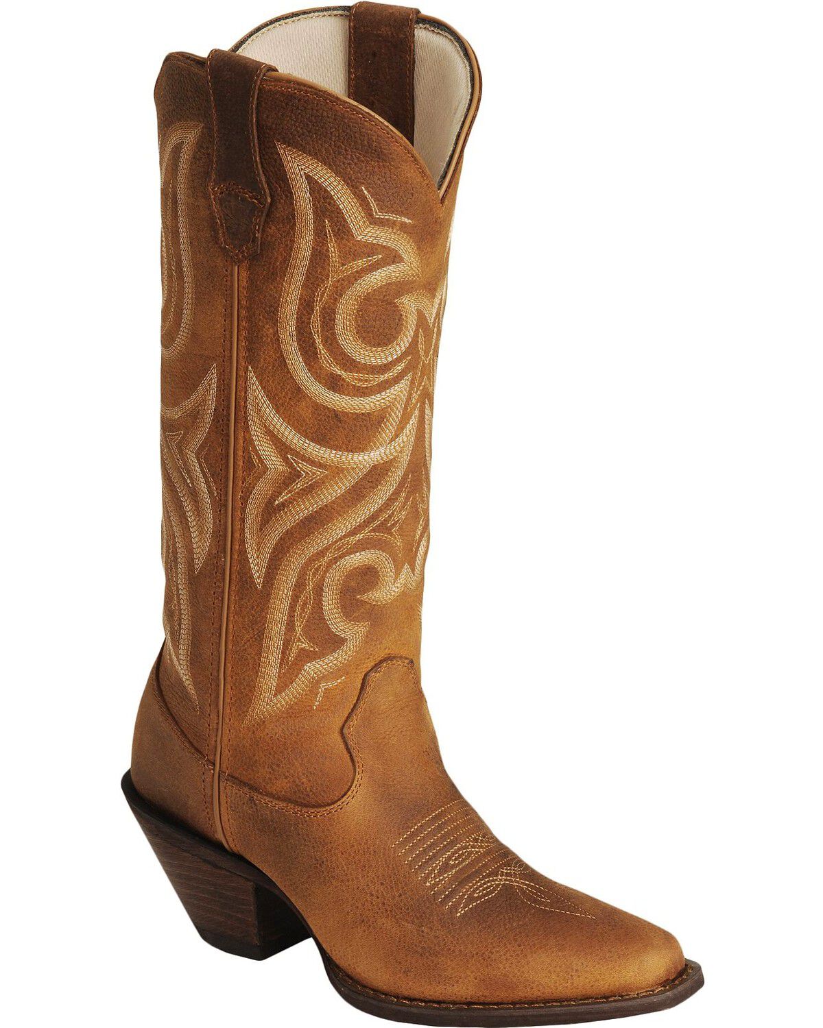 Image #1 - Crush by Durango Women's Jealousy Performance Western Boots - Square Toe, Cognac, hi-res