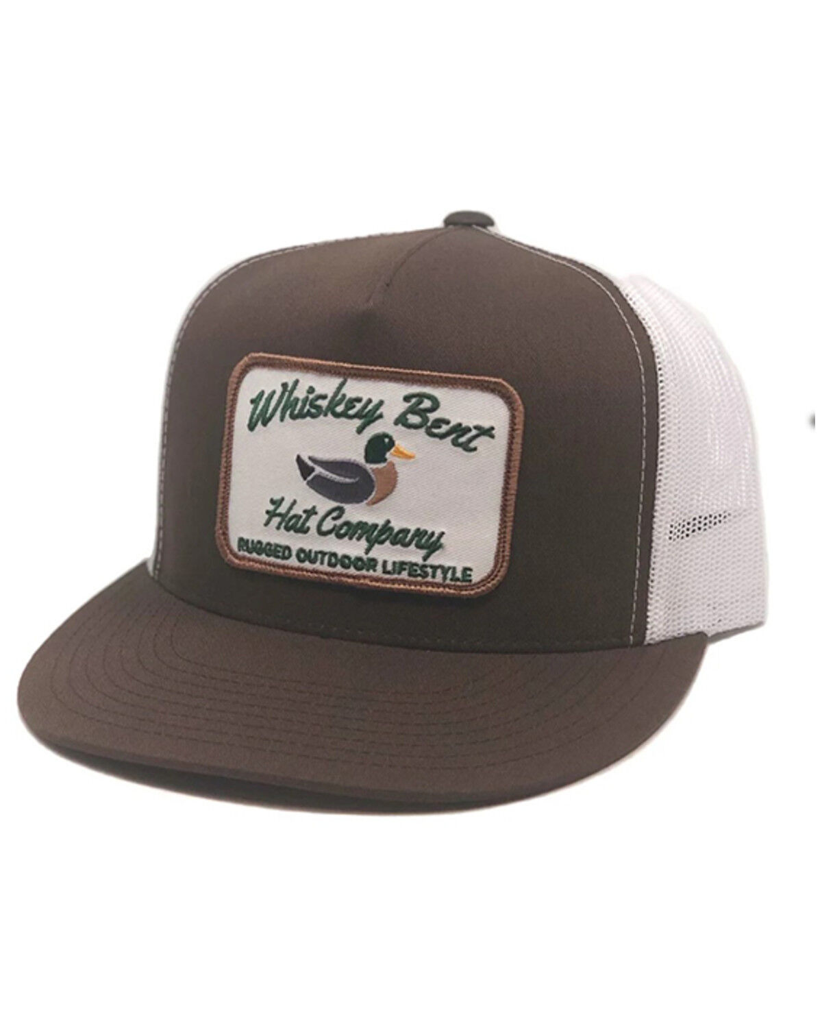 Image #1 - Whiskey Bent Men's Green Head Ball Cap, Brown, hi-res