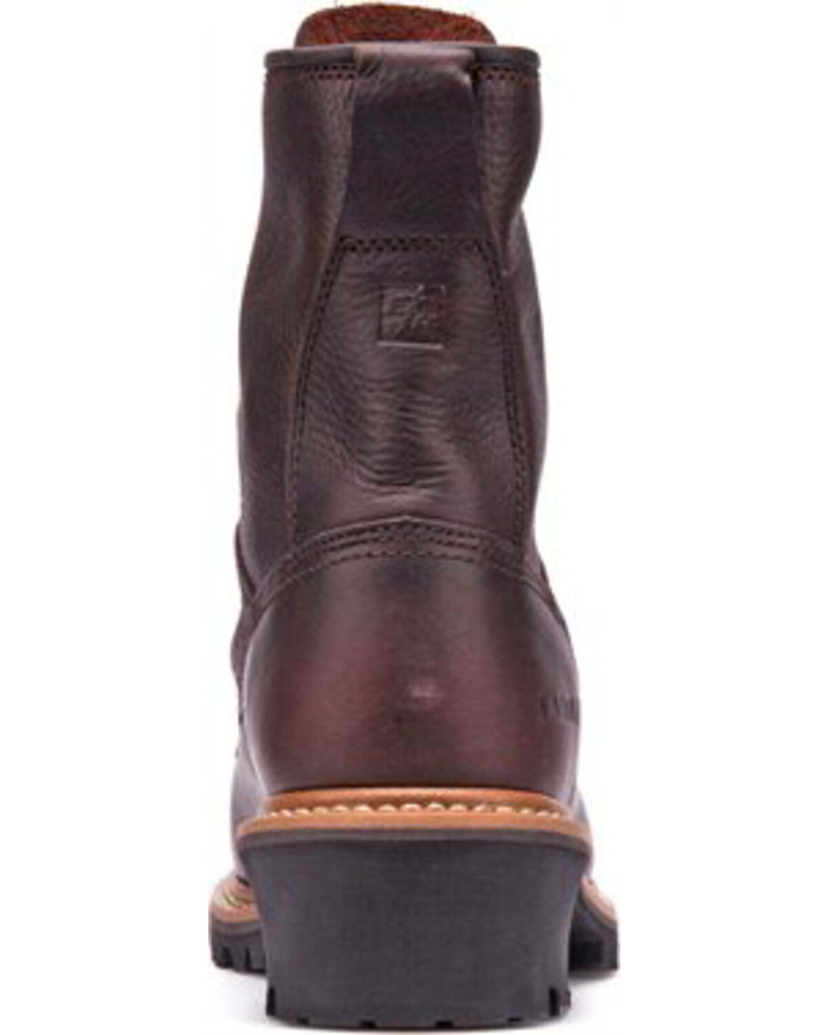 Image #6 - Carolina Men's Logger 8" Work Boots, Brown, hi-res
