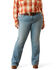Image #3 - Ariat Women's Zoe Medium Wash Mid Rise Trouser Stretch Denim Jeans - Plus, Medium Wash, hi-res