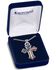 Image #3 - Montana Silversmiths Men's American Flag Cross Necklace, Silver, hi-res
