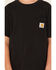 Image #3 - Carhartt Boys' Solid Short Sleeve Pocket T-Shirt, Black, hi-res