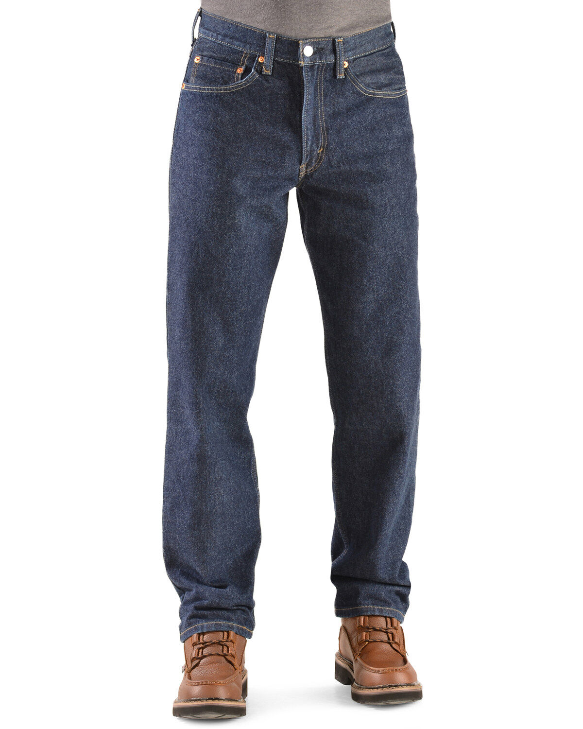 Image #2 - Levi's Men's 550 Prewashed Relaxed Tapered Leg Jeans, Rinsed, hi-res