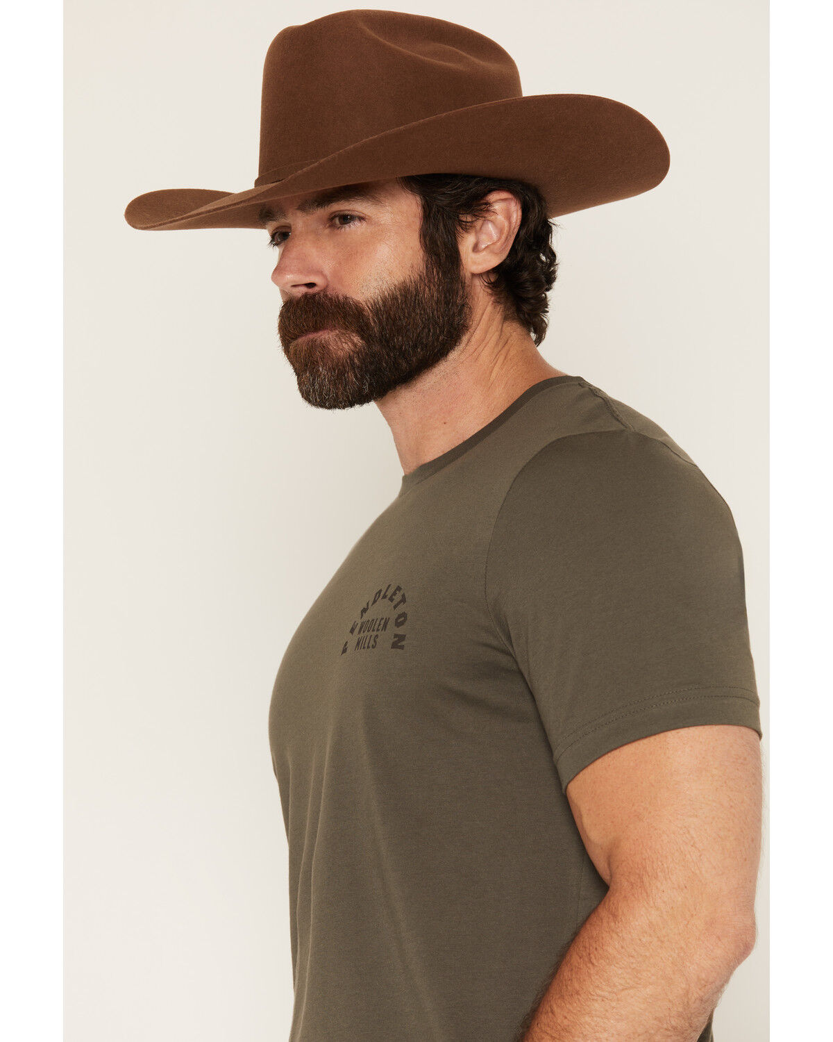 Image #3 - Pendleton Men's Charging Bison Short Sleeve Graphic T-Shirt, Grey, hi-res