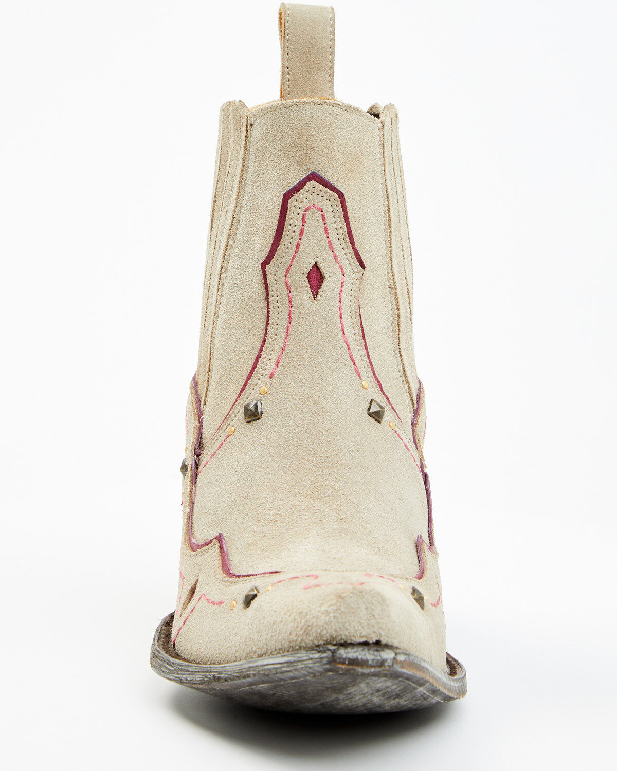 Image #4 - Old Gringo Women's Marinera Western Booties - Snip Toe, Purple, hi-res