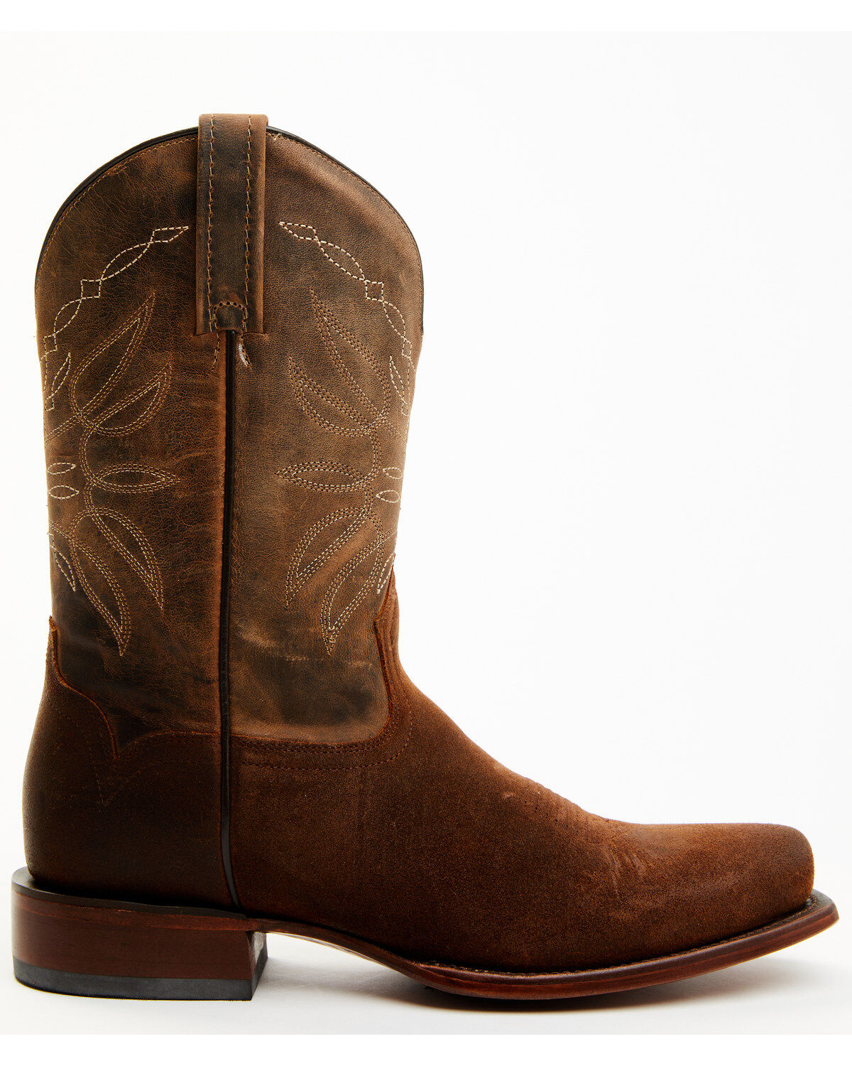 Image #2 - Moonshine Spirit&reg; Men's Pancho Roughout Western Boots - Square Toe, Brown, hi-res