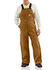 Image #1 - Carhartt Men's FR Duck Quilt-Lined Bib Overalls - Big & Tall, Carhartt Brown, hi-res
