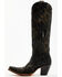 Image #3 - Corral Women's Floral Tall Western Boots - Snip Toe, Gold, hi-res