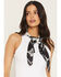 Image #1 - Idyllwind Women's Mona Cow Print Oversized Wild Rag, Black, hi-res