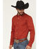 Image #2 - Cody James Men's Basic Twill Long Sleeve Button-Down Performance Western Shirt, Red, hi-res