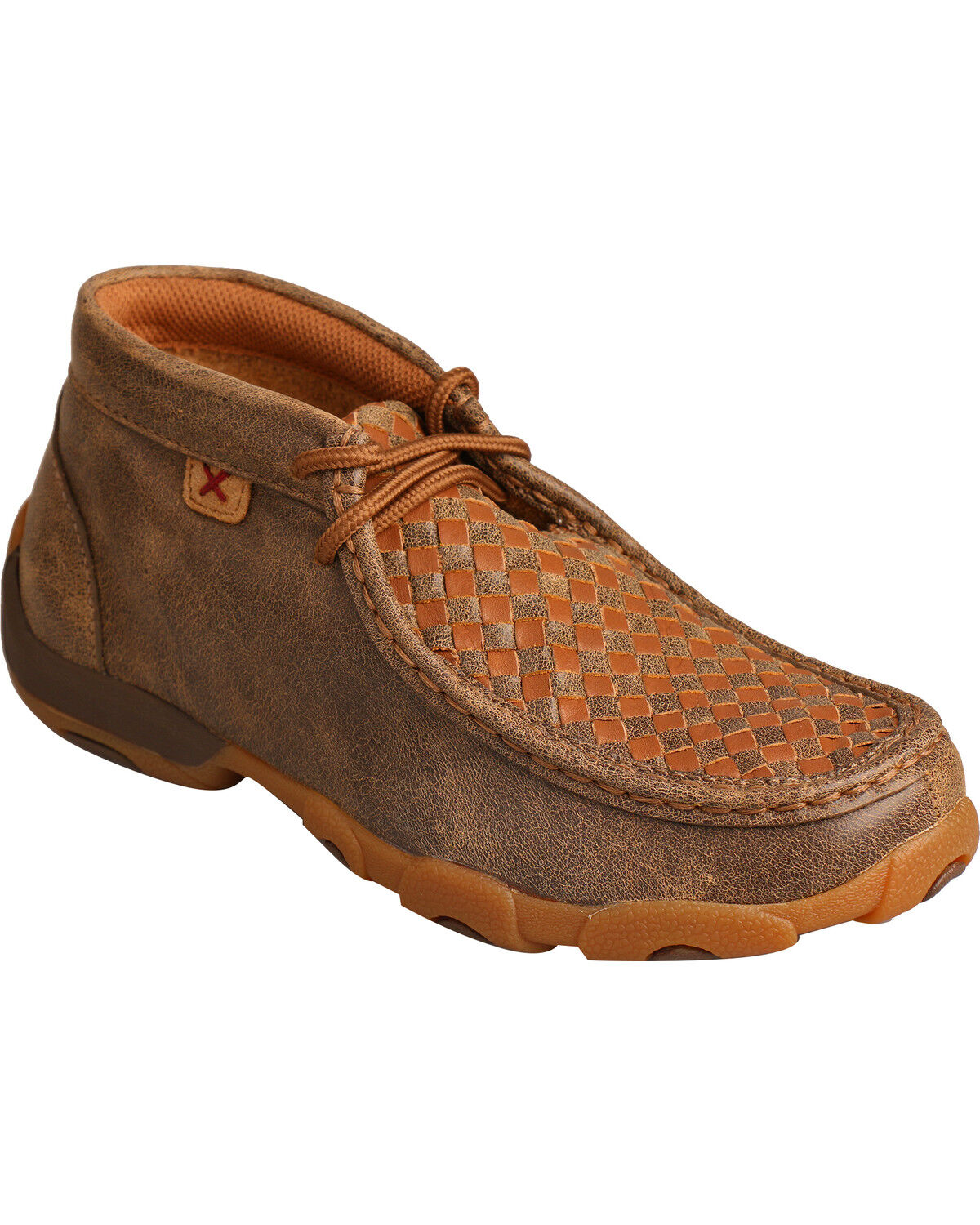 Twisted X Kid's Tall Driving Mocs, Brown, hi-res