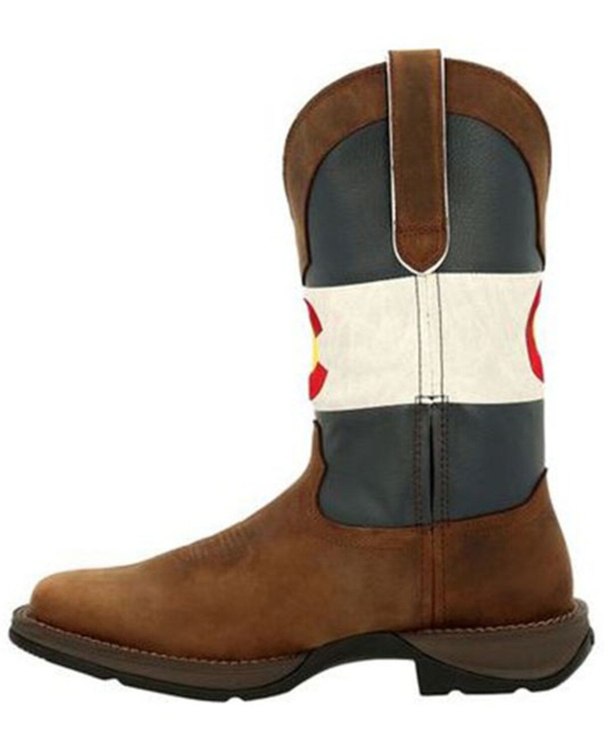 Image #3 - Durango Men's Colorado Flag Performance Western Boots - Square Toe, Brown, hi-res