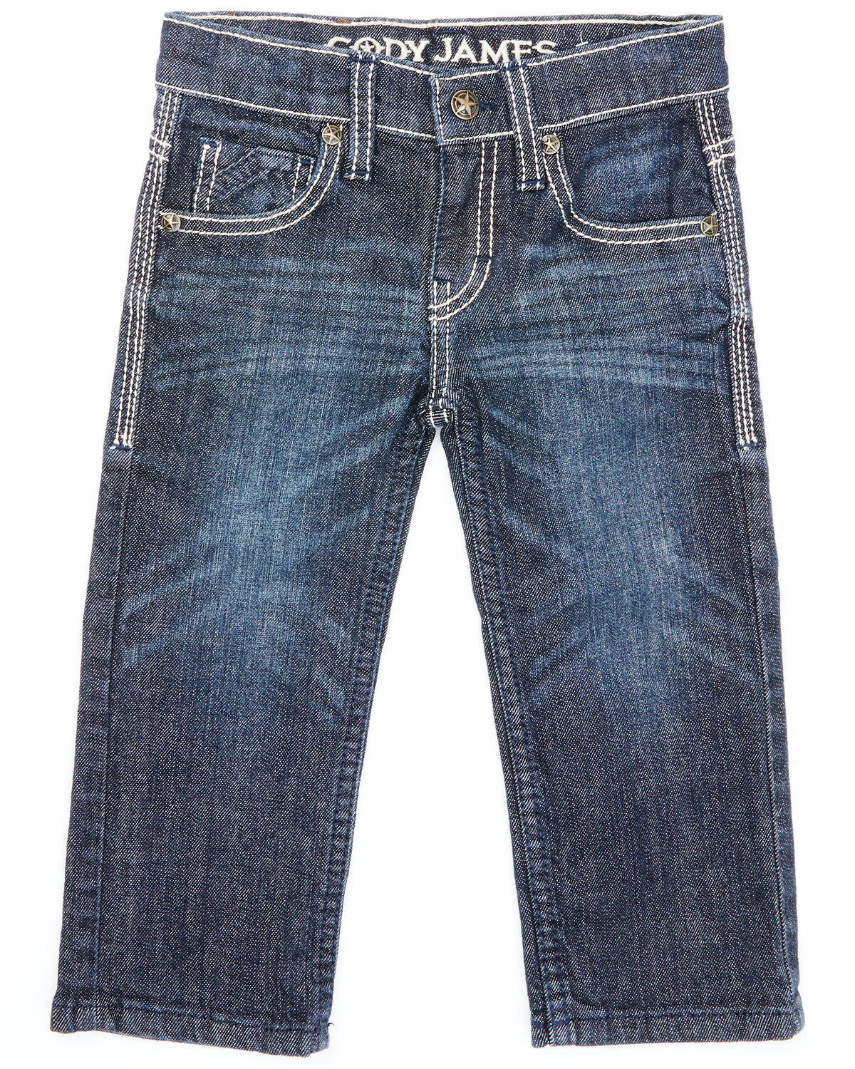 Cody James Toddler Boys' Night Hawk Medium Wash Mid Rise Stretch Relaxed Bootcut Jeans, Blue, hi-res