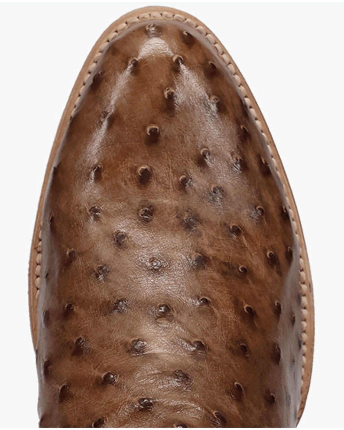 Image #6 - Dan Post Men's Gauge Exotic Ostrich Western Boots - Round Toe, Brown, hi-res