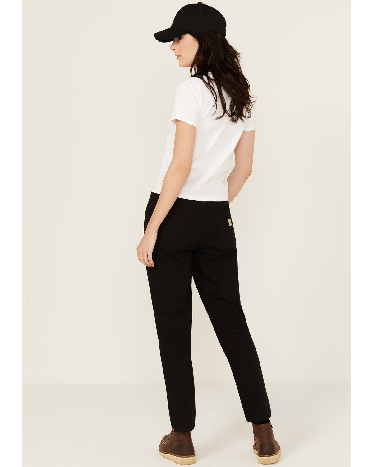 Image #3 - Carhartt Women's Force Relaxed Fit Ripstop Work Pants, Black, hi-res
