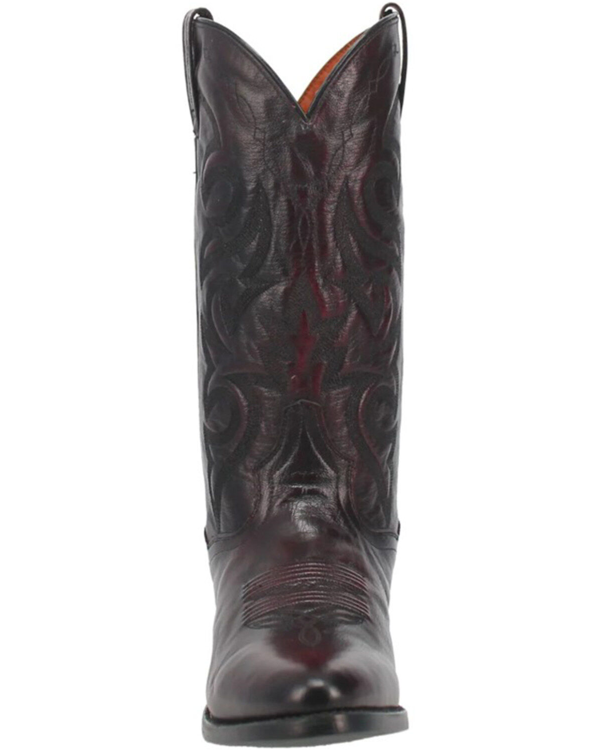 Image #7 - Dan Post Men's Mignon Western Boots - Round Toe, Black Cherry, hi-res