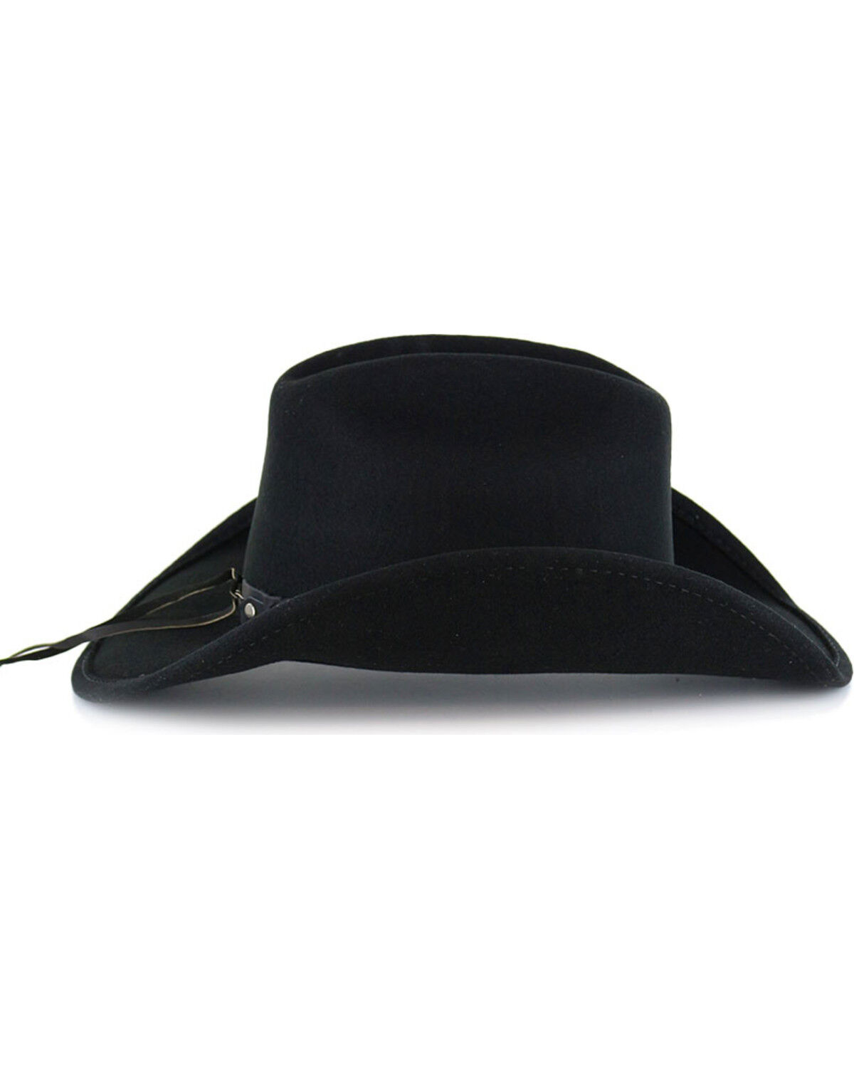 Image #2 - Cody James Boys' Sidekick Wool Felt Cowboy Hat, Black, hi-res