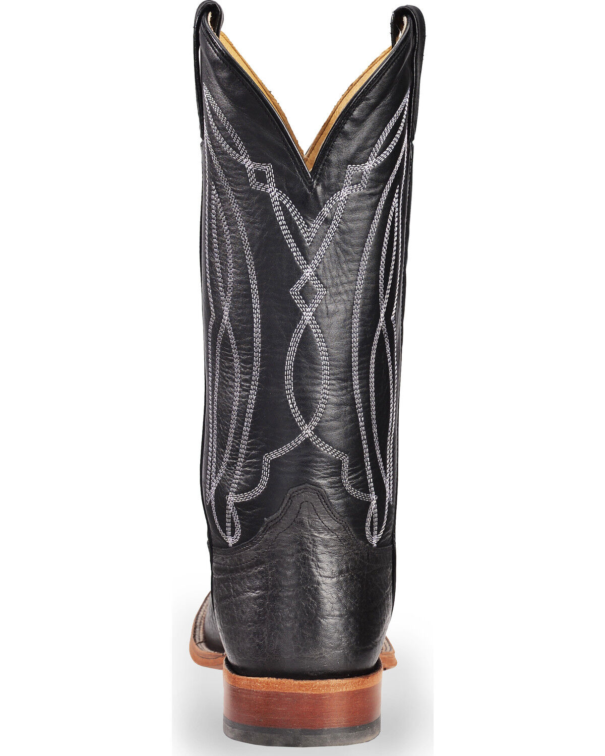 Image #7 - Tony Lama Men's Square Toe Western Boots, Black, hi-res