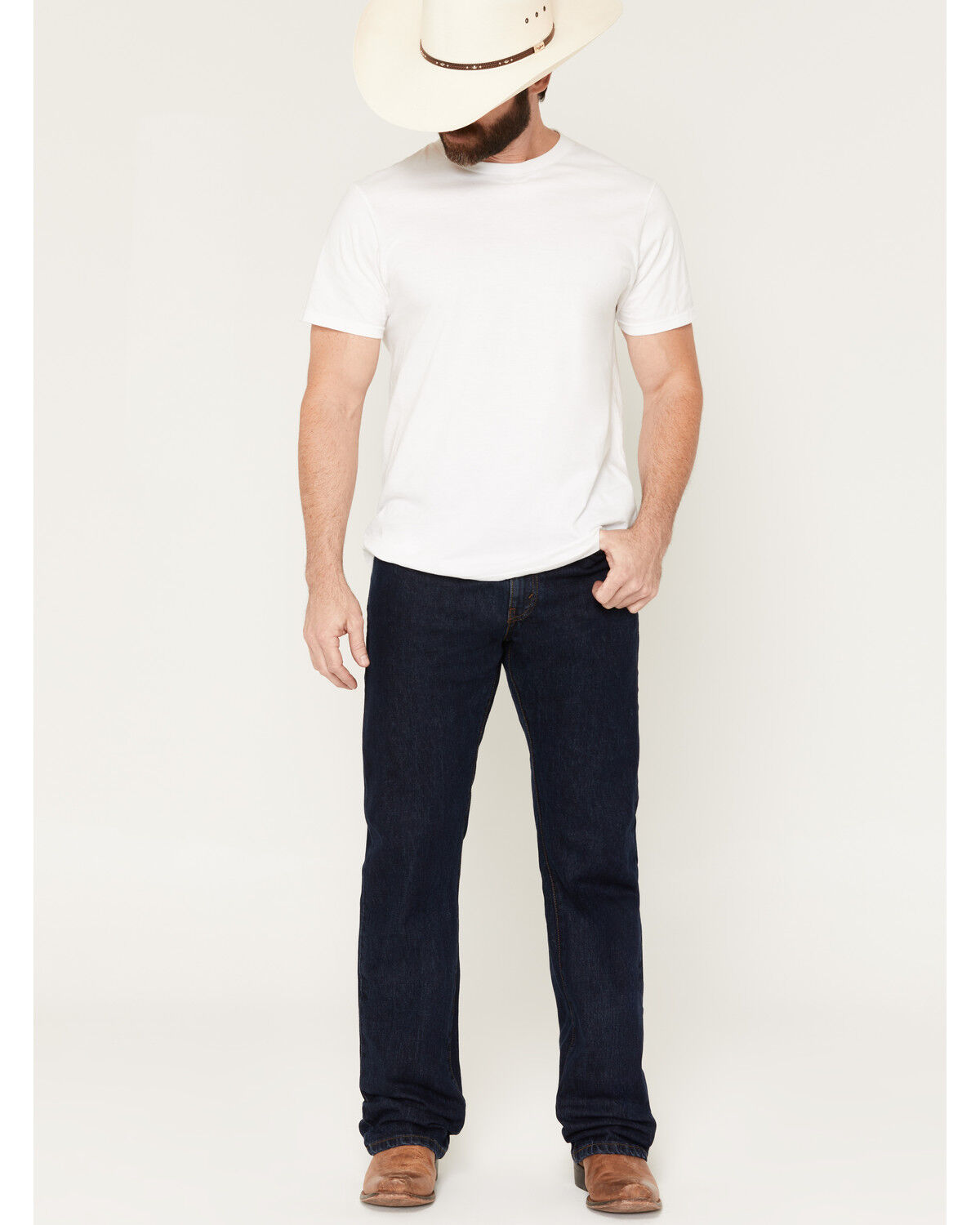 Image #1 - Levi's Men's 517 Heavyweight Rinsed Slim Bootcut Jeans, Rinsed, hi-res