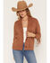 Image #1 - Idyllwind Women's Hicks Studded Fringe Button-Down Cardigan, Bark, hi-res