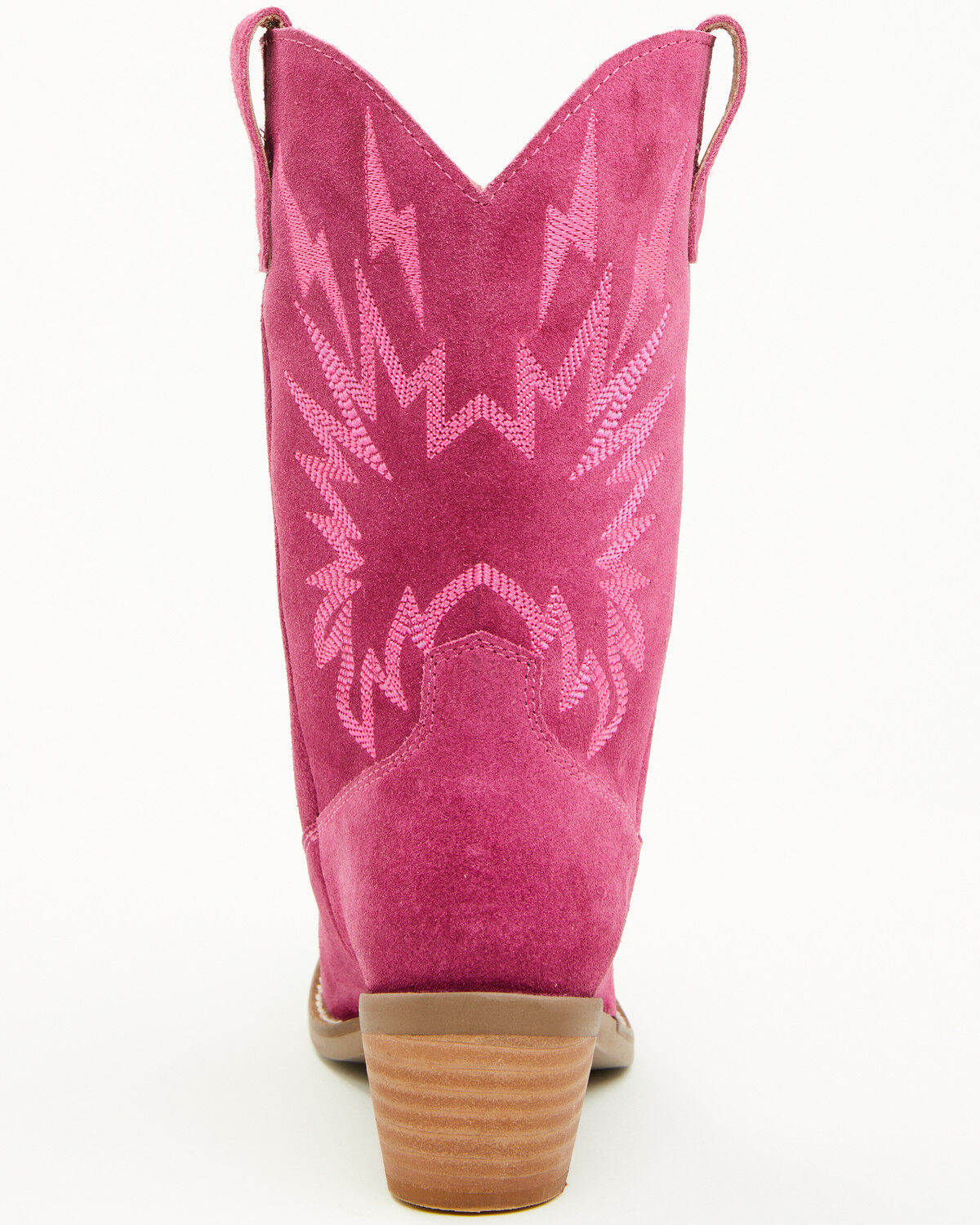 Image #5 - Dingo Little Girls' Thunder Road Suede Western Boots - Snip Toe, Pink, hi-res