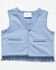 Image #1 - Angel Dear Infant Boys' French Terry Fringe Button Vest, Blue, hi-res