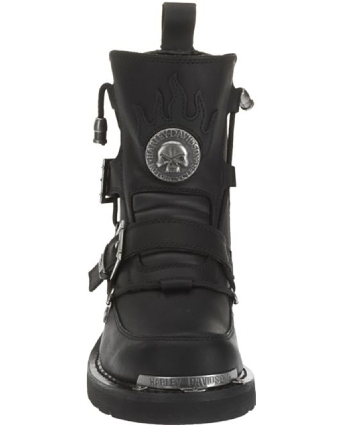 Image #5 - Harley Davidson Men's Distortion Skull Moto Boots - Round Toe, Black, hi-res
