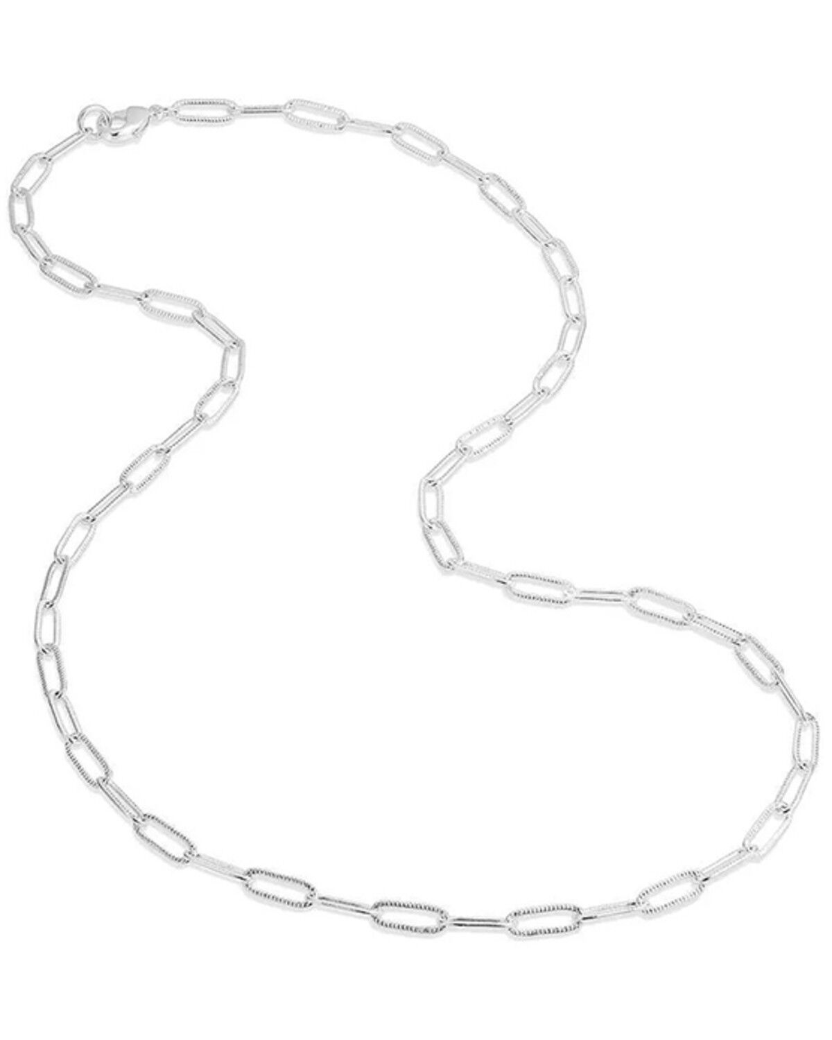 Image #2 - Montana Silversmiths Women's Paperclip Chain Necklace, Silver, hi-res
