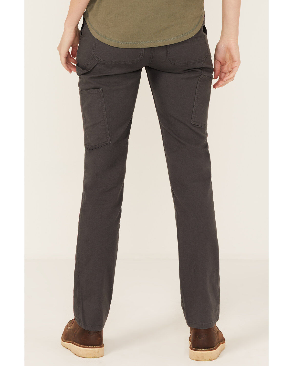 Image #4 - Carhartt Women's Rugged Flex&reg; Relaxed Fit Canvas Stretch Work Pants, Charcoal, hi-res