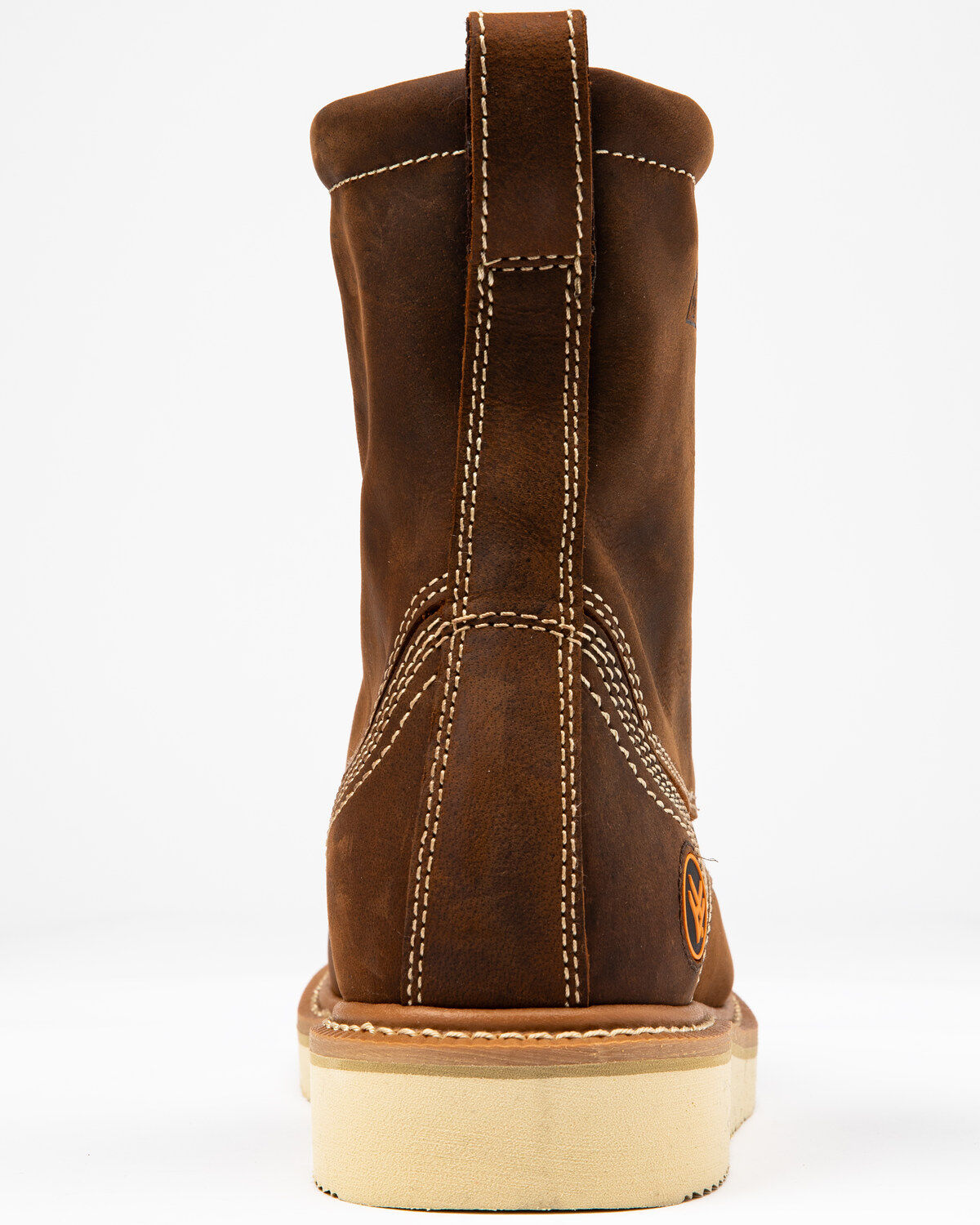 Image #5 - Hawx Men's 8" Grade Work Boots - Soft Toe, Brown, hi-res