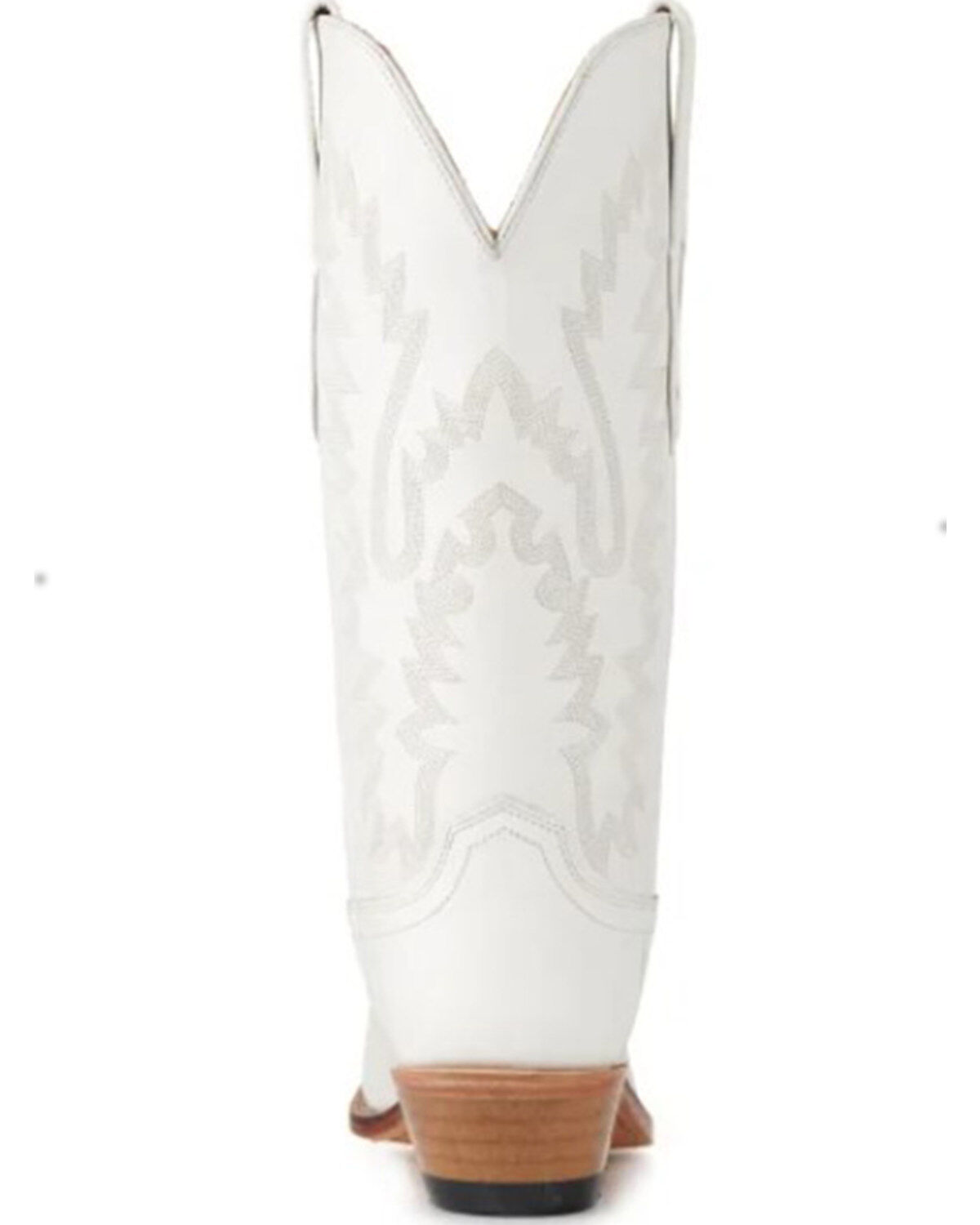 Image #5 - Old West Women's Western Boots - Snip Toe, White, hi-res