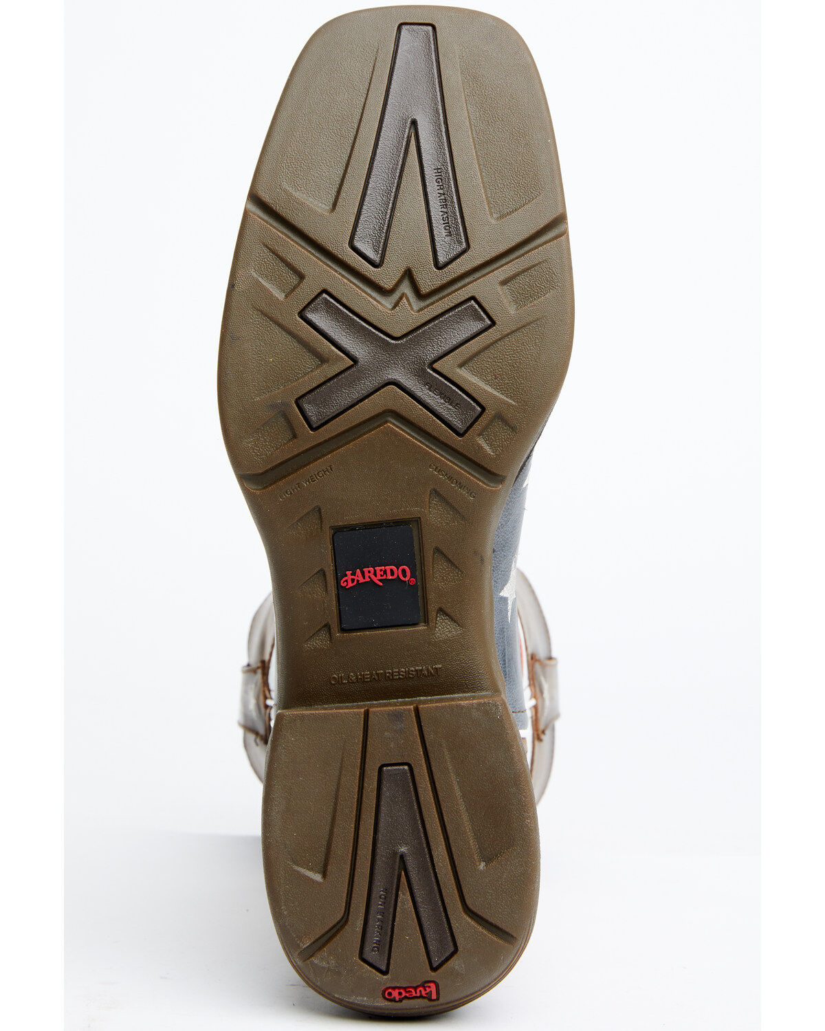 Image #7 - Laredo Men's Hancock Western Boots - Broad Square Toe, Brown, hi-res