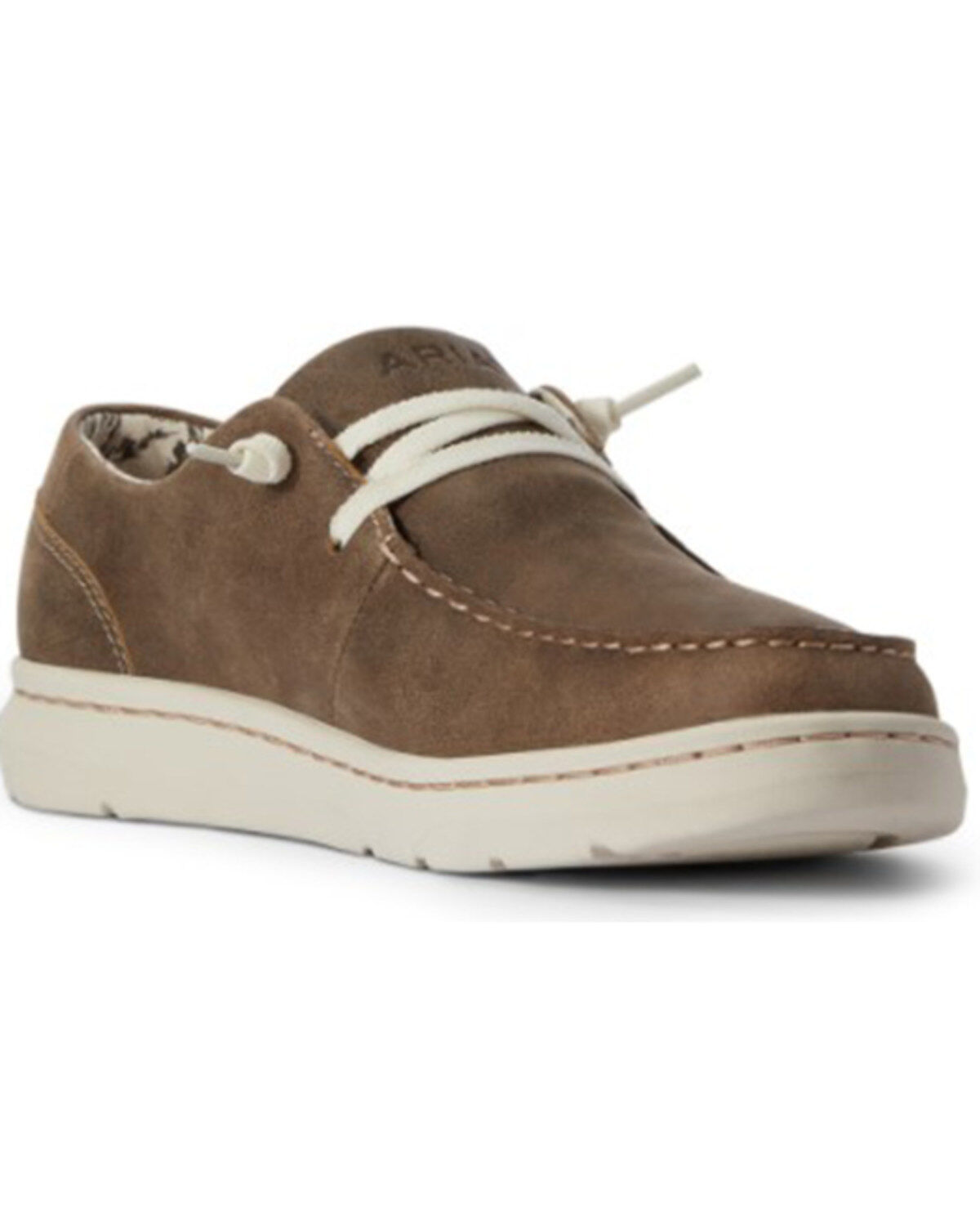 Image #1 - Ariat Women's Brown Bomber Lace-Up Casual Hilo - Moc Toe, Brown, hi-res