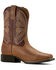 Image #1 - Ariat Boys' Ruidoso Western Boots - Broad Square Toe, Chocolate, hi-res