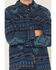 Image #3 - Cody James Boys' Rosewell Southwestern Print Button-Down Flannel Shirt Jacket, Blue, hi-res